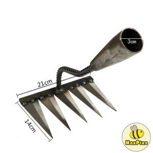MaxPlus Durable Steel Hardened Handheld Weeding Tool Shovel Rake and Digging Hoe for Gardening