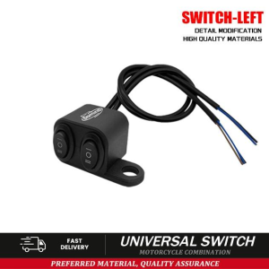 Waterproof IP65 Dual 3-way Switch v2 Universal Side Mirror Mount Plug & Play Wires Domino Switch For Motorcycle