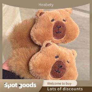 Heabety Fashion Cartoon Capybara Plush Hairpin Stuffed Animal Hair Clip Cute Side Bangs Clips Barrettes For Girls Plush Hair Accessories