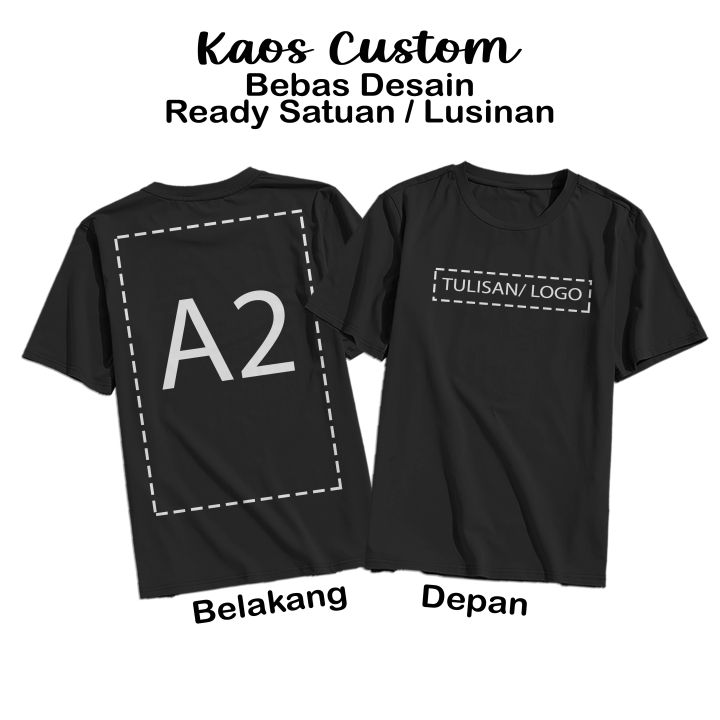 Kaos Sablon Satuan Full Sablon A2 Warna Bebas Design | Kaos Custom Sablon Satuan | Sablon Kaos Bebas Desain, Kaos FOTO, Kaos Kata-kata, Kaos Desain Sendiri | Kaos Sablon Custom Satuan Full Warna LENGAN PENDEK 30S Premium | Kaos Custom Berkualitas Bisa COD