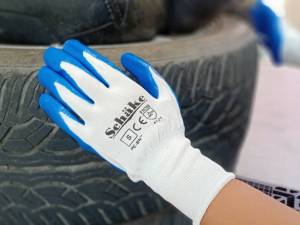 ถุงมือเคลือบยางไนไตร เต็มฝ่ามือ ทนน้ํามัน ถุงงานช่าง ถุงมือทําสวน ถุงมือกันบาด