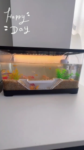 Decorative Plastic Fish Shelter Habitat Tunnel Hiding Cave For Freshwaters Aquariums Tanks Decoration Ornament