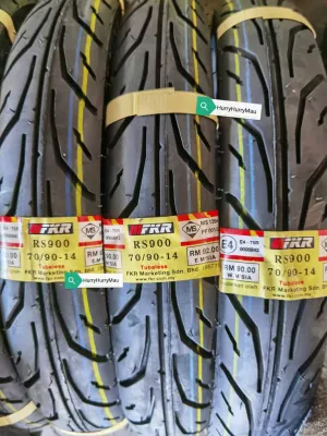 FKR RS900 70/90-14 Tubeless Tyre (Tayar Motor Bunga Tajam)