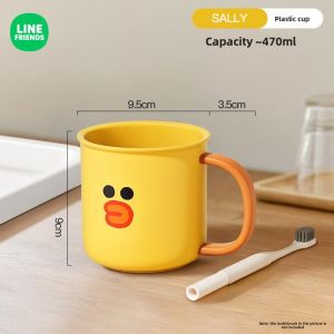 100% Authentic Line Friends Toothbrush Holder Rack Storage Box Durable Thickened Wall-mounted Design LFB251