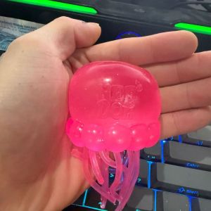 Đồ chơi thạch squish màu hồng-căng thẳng siêu rắn Relief sứa Squishy cho vui và thư giãn