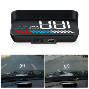 EKLEVA M7 OBD HUD Car OBD2 Head Up Display Universal GPS speedometer Windshield Projector Electronic Voltage Alarm System