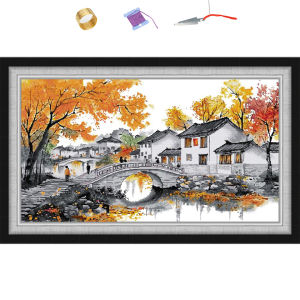 Full range of Mothers Mothers Family Pattern Counted Cross Stitch Supplies Joy Sunday Simple Printed Fabric Living Room Home Decoration 11CT 14CT Easy For Beginner Gift