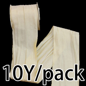 (10 yard/gói) 5cm màu trơn bề mặt bóng xếp li ruy băng lụa đóng gói quà tặng ruy băng may phụ kiện dệt may đồ trang trí tiệc cưới tự làm