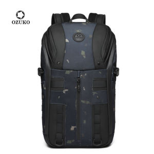 Ozuko 9697 High Quality Luxury Anti Theft Laptop Backpack 15.6 Inch Multi-Function Travel Backpack For Men