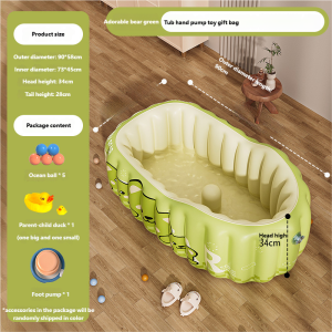 Orzbow Bồn tắm bơm hơi cho bé phổ lễ tắm trẻ lưu vực PVC cho trẻ sơ sinh và trẻ nhỏ có thể gập lại và dễ dàng để lưu trữ