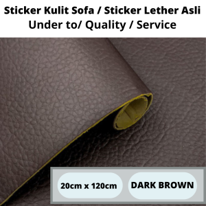 STIKER KULIT LEATHER STIKER COVER BEST SELLER PERBAIKAN KULIT YANG RUSAK | 20 cm x 120 cm | PENAMBAL KURSI DAN TAS YANG BERLUBANG