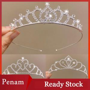 [PAM] Bride Crown Golden Wedding Hair Accessories Rhinestone Bride Wedding Tiaras And Crowns Headpiece Hair Ornament