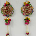 Traditional Reusable Shubh Labh Hanging for Door Entrance | Wall Decor | Diwali Decoration | Festival Decoration (Pack of 2 pcs| Size - 11 inches). 