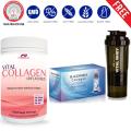 Vital Collagen Halal 5000mg, Hydrolise Deep Sea Marine Collagen Powder, 30 Servings/150000mg, 2000 Dalton [Original] with Hologram +  Blackmores Collagen 10 + 2's + FREE Vital Shaker 500ml (Black). 