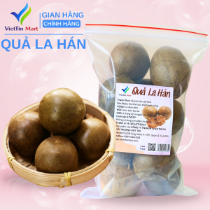 Combo 10 quả la hán loại đẹp có tác dụng trợ giúp tích cực tlàm giảm chứng viêm họng mãn tính - Viettin Mart