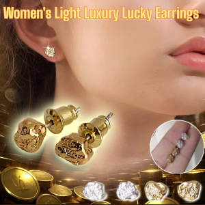 【Fortune and Wealth】Natural Pyrite Earrings