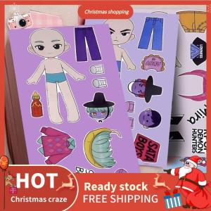 CX💥💓🎄 10 20 30Pcs KPop Demon Hunters Cartoon DIY Stickers Bulk Anime Doodle Decals For Luggage Water Bottles Decor