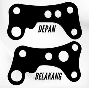 BREKET BRACKET DUDUKAN KALIPER SAMURAIi 2P SET DEPAN BELAKANG PNP PIRINGAN STANDAR NINJA RR NINJA R NINJA150 NINJA SS ISTANAMOTOR55