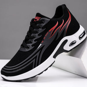 Trendy Running Sneakers Shoes For Men Comfortable And Breathable Soft Elastic Air Cushion Sports Shoes (Standard Size)