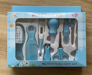 10/13Pcs Set Baby Kit Care Portable Newborn Baby Thermometer Nail Clipper Safety Baby Grooming Set Comb Care Finger Toothbrush Tool