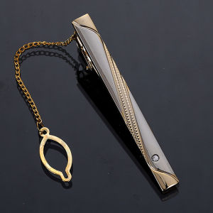 Minwen Men Metal Simple Necktie Buckle Color Tie Bar Clasp Clip Clamp Ties Pin Fashion Exquisite Jewelry For Wedding Gift