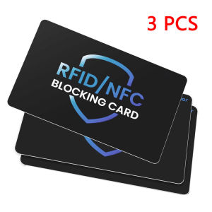 บัตรป้องกันการปิดกั้น RFID 6แพ็คที่ป้องกันบัตรเครดิตเดบิตธนาคาร NFC ไม่มีผู้ติดต่อกันขโมยป้องกันกระเป๋าสตางค์ทั้งหมด