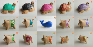 ศิลปะจากไม้: การแกะสลักสัตว์ที่ละเอียดอ่อนและสัมผัสของสีที่เพ้นท์