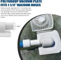 TonGass Above Ground Pool Vacuum Plate Adapter for Summer Waves SFX Skimmer Filter Pump Systems - Exact Replacement for Part Number P58PP1955W05 - Fits 1 1/4" Vacuum Hoses. 