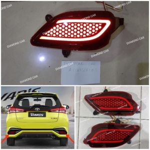 LAMPU REFLEKTOR LED BUMPER BELAKANG YARIS 2018-2022 TYPE C
