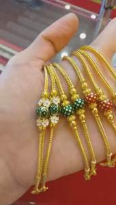 สร้อยคอทองแท้ 1บาท ลายเบนซ์คั่นปะคำลงยาสวยงาม สินค้าขายได้จำนำได้ พร้อมใบรับประกัน เลือกสีทักแชทมาน่ะค่ะ