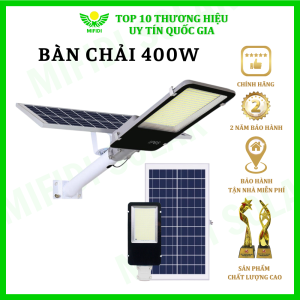 Đèn năng lượng mặt trời 500W cao cấp đèn bàn chải sáng trên 12h chính hãng Mifidi Solar tấm pin Mono siêu lớn - BH VIP 2 năm miễn phí tận nhà