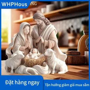 WHPHous 2026 mới Chúa giáng sinh sinh cảnh Xmas bảng trung tâm phụ kiện 2D phẳng acrylic cho trang trí văn phòng nhà bên ornment