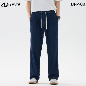 UNIFIT Retro Washed Jeans Drape Loose Straight Cut Wide Leg Loose Pants Trouser Denim Casual Plain Pants UFP-03