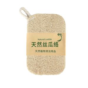 Unbleached natural loofah kitchen household scouring pad does not damage the pot loofah