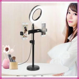 Đèn Livestream size 16 Hỗ Trợ Chụp Ảnh Make up Trang Điểm nhiều Chế Độ Sáng