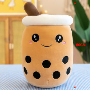 Boba pillow Boba Bantal peluk comel Bubble Tea Plush Toy Pillow Patung Boba Milk Tea Cup Pillow Hug Soft Stuffed Kids Toys Birthday Gif