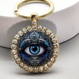 ✨ Fashion Keychain Blessing Unique Life Visual Experience Fashion Accessory Unique Style / Devils Eye Vintage Round Alloy Hip Hop Keychain