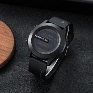 Đồng hồ thể thao kỹ thuật số lớn cho nam giới-dã ngoại ngoài trời đèn ban đêm báo thức Đồng hồ bấm giờ thiết kế hợp thời trang