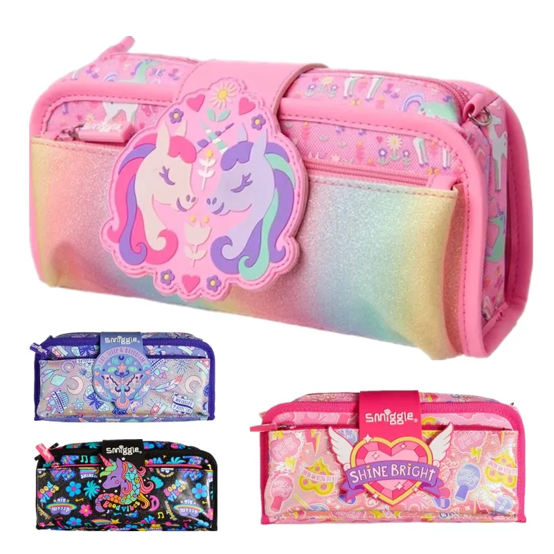 READY STOCK] Smiggle Pink unicorn Utility Pencil Case
