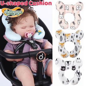 Aoduoyaya Baby Cartoon U-shaped Cushion Anti-roll When Sleeping Infant Stroller Pillow Travel Neck Support