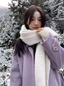 Khăn len quàng cổ nam nữ choàng cổ nam Pastel trơn khăn đôi nam nữ quà tặng giáng sinh mềm mịn nhẹ ấm - MaxshopĐộc