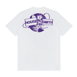 House of Smith Kaos Pria Lengan Pendek - Pieces T-shirt White - T Shirt