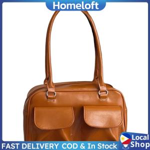 Women Multi Pocket Purse Fashion Top Handle Bag Casual Leather Tote Handbag Versatile Large Capacity Commuting Bag