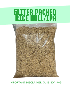 5 Liter Rice Hull / IPA Soil Conditioner Organic Growing Media for Plants & Gardening