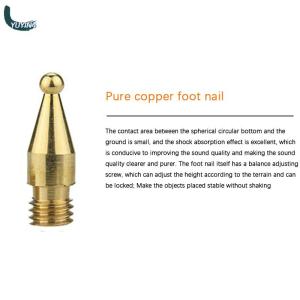 YUYIN4 1 bộ đinh loa cho chân Loa Hi-Fi Chân loa bằng đồng Chân loa hấp thụ sốc chân đồng