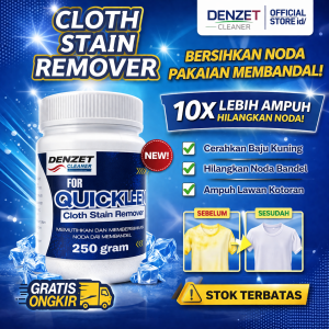 DENZET Serbuk Penghilang Noda Pakaian Ampuh – Pembersih Baju Membandel
