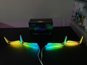 SLIM FRAME L INNOVA REBORN MERAH - LED Depan Mobil Innova Reborn Crystal Akrilik