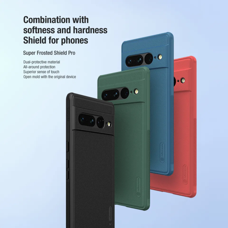 Nillkin New Matte Hard Case for Google Pixel Pro Pixel 7a Shockproof  TPU Soft Edge Plastic Back Cover Super Frosted Shield Pro Phone Case
