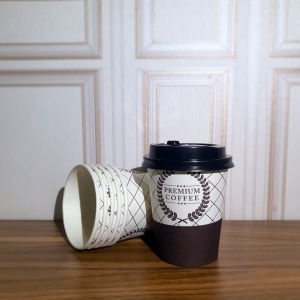 Coffee cup + tutup motif mix 89 oz / Gelas plastik Kopi / Tea cup / Paper Hot Cup (50 pcs) / paper cup premium / paper cup motif