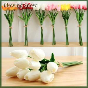 Blowing ดอกไม้ทิวลิปเทียมปลอมช่อจริงสัมผัสบ้านงานแต่งงานตกแต่งปาร์ตี้